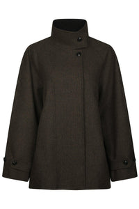 Mariel Mini Check Jacket Brown