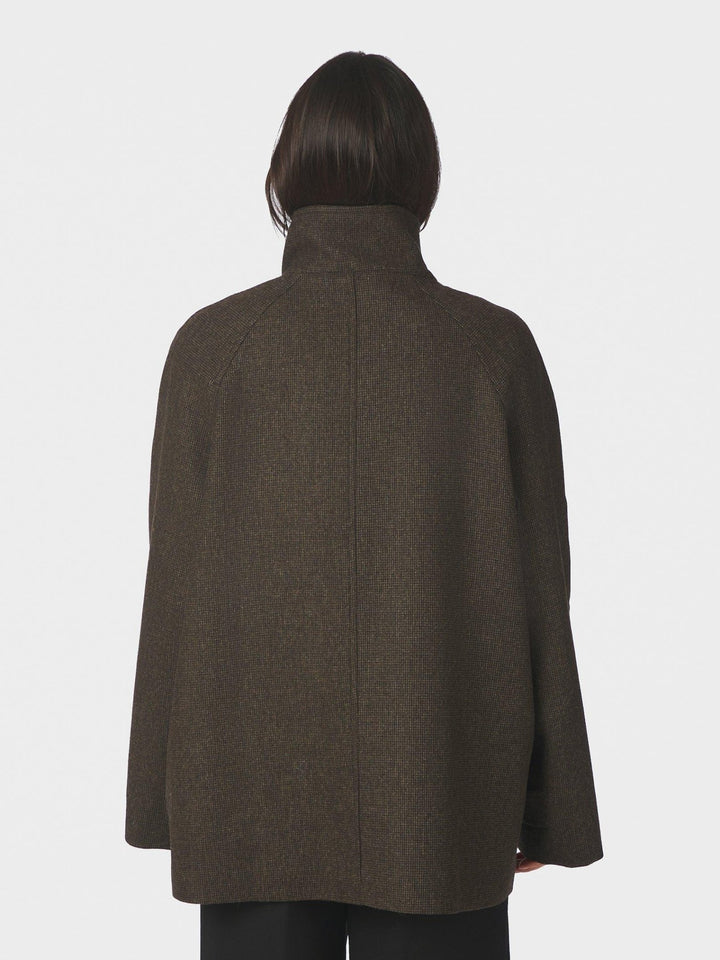 Mariel Mini Check Jacket Brown | Yttertøy | Smuk