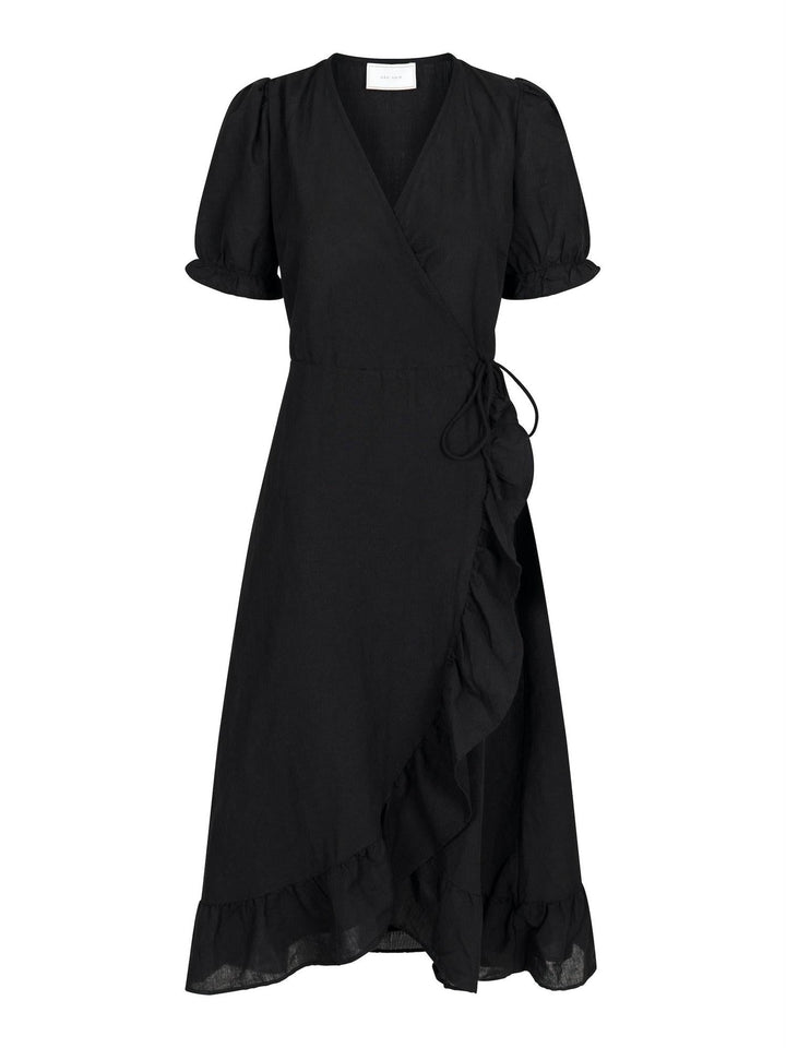 Marietta Linen Dress Black | Kjoler | Smuk - Dameklær på nett