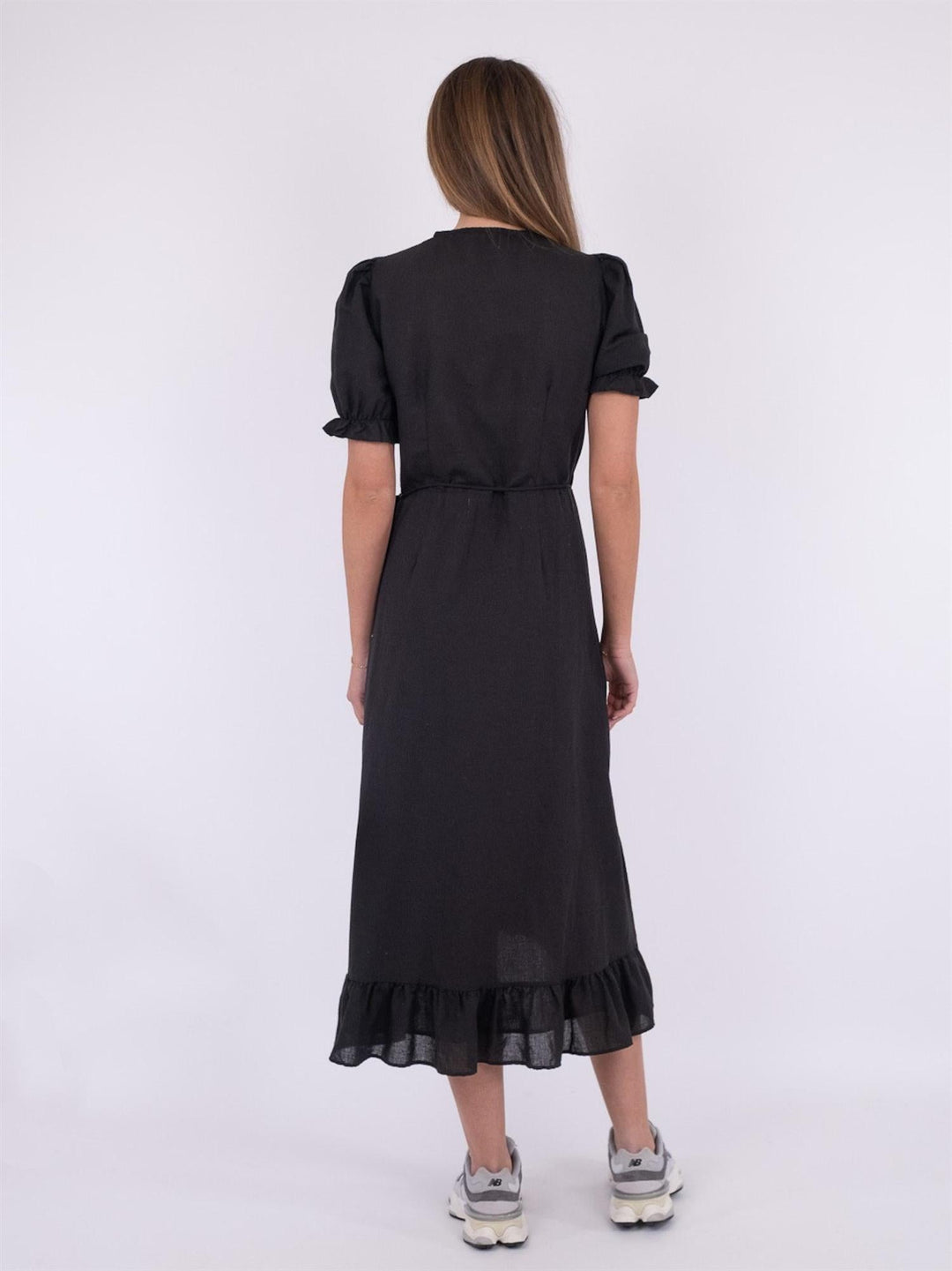 Marietta Linen Dress Black | Kjoler | Smuk - Dameklær på nett
