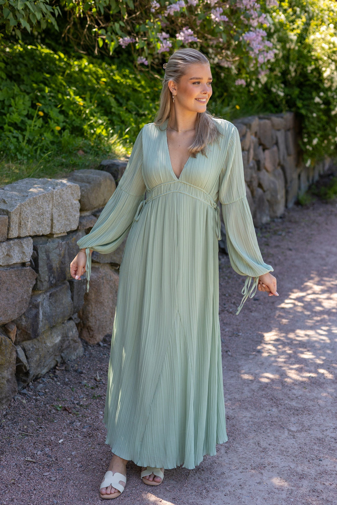 Marigold Dress Spring Green | Kjoler | Smuk - Dameklær på nett