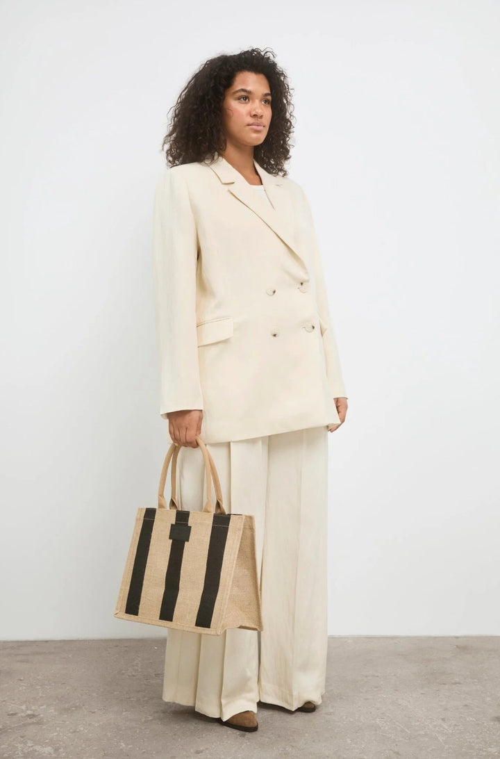 Market Bag Small Black Stripe | Accessories | Smuk - Dameklær på nett