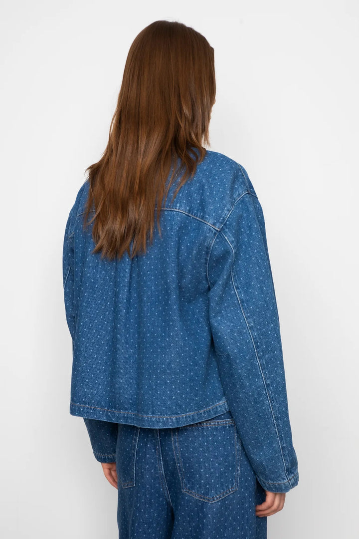 Marley Shirt Mid Blue Dot | Skjorter og bluser | Smuk