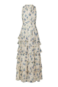 Marli Amazing Chiffon Rose Dress Light Blue