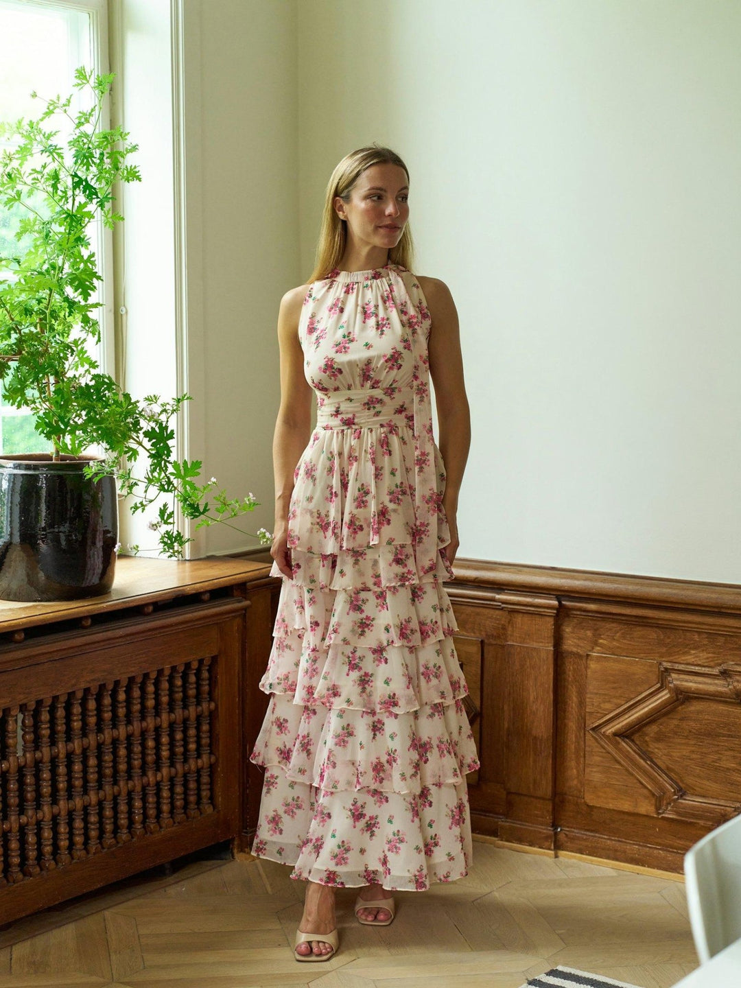 Marli Amazing Chiffon Rose Dress Rose | Kjoler | Smuk
