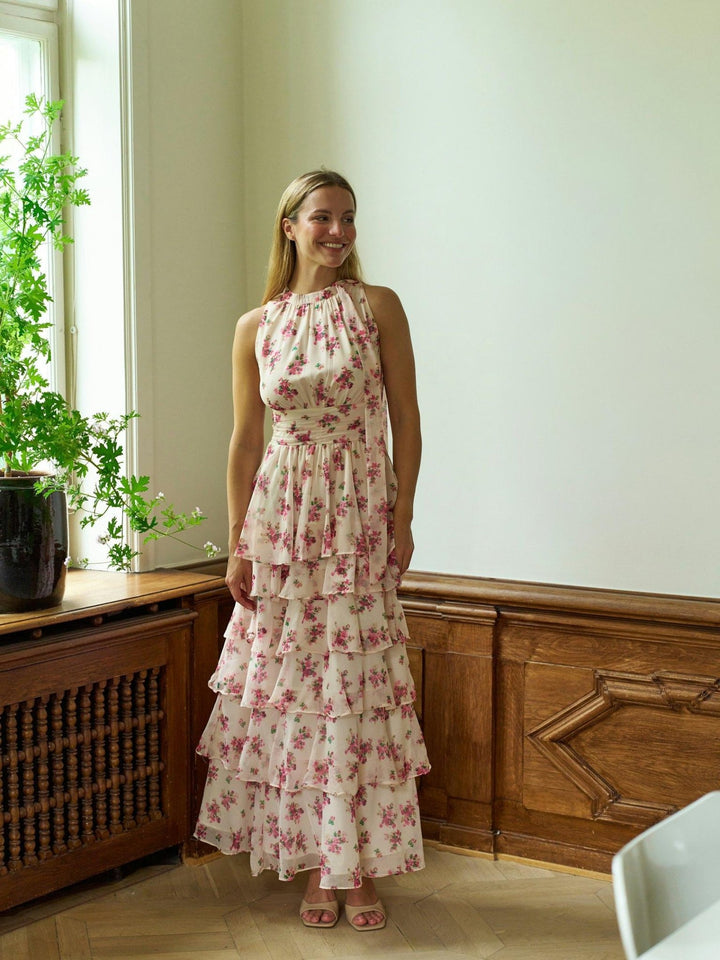 Marli Amazing Chiffon Rose Dress Rose | Kjoler | Smuk