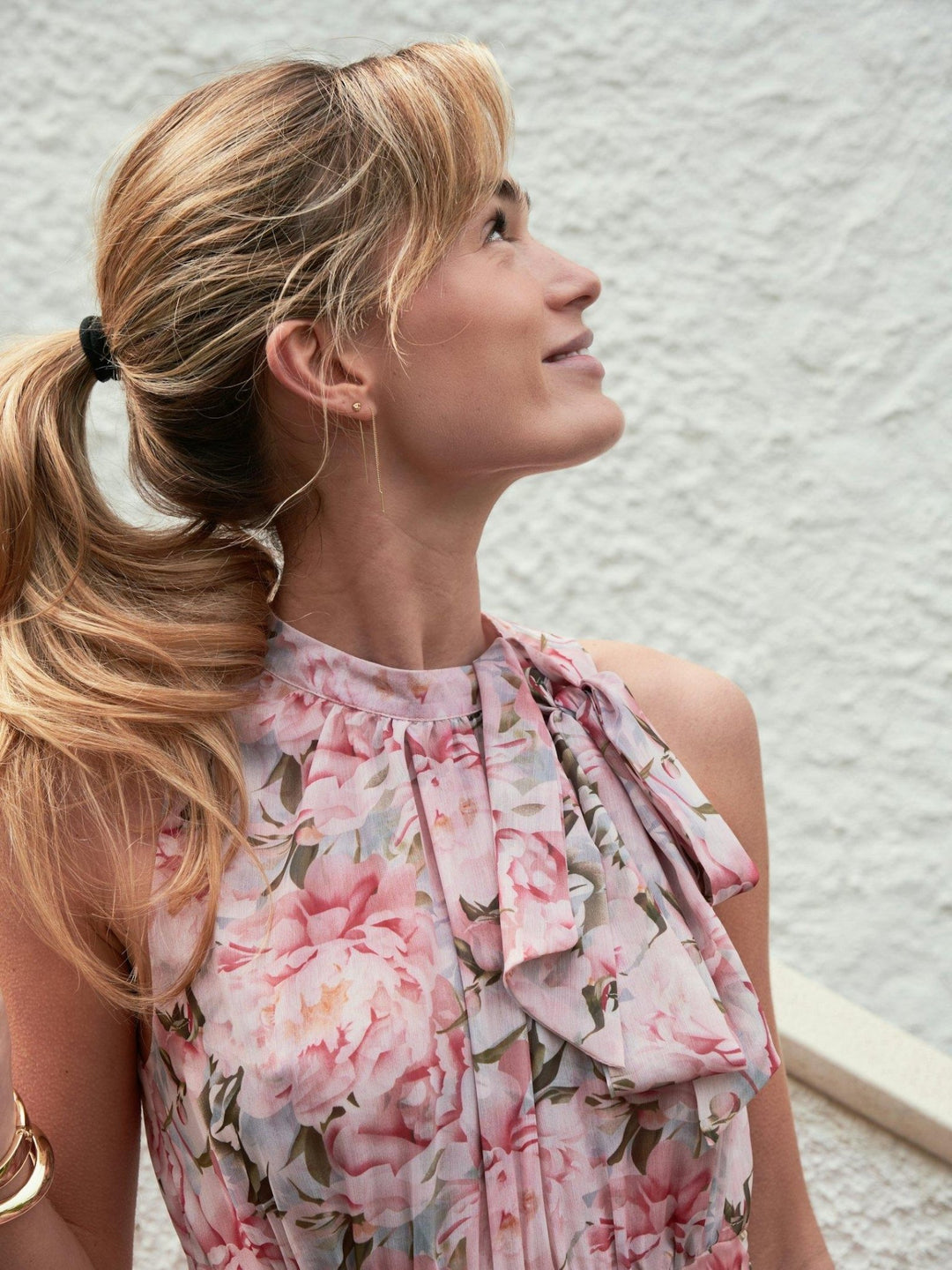 Marli Flower Chiffon Dress Rose | Kjoler | Smuk - Dameklær på nett