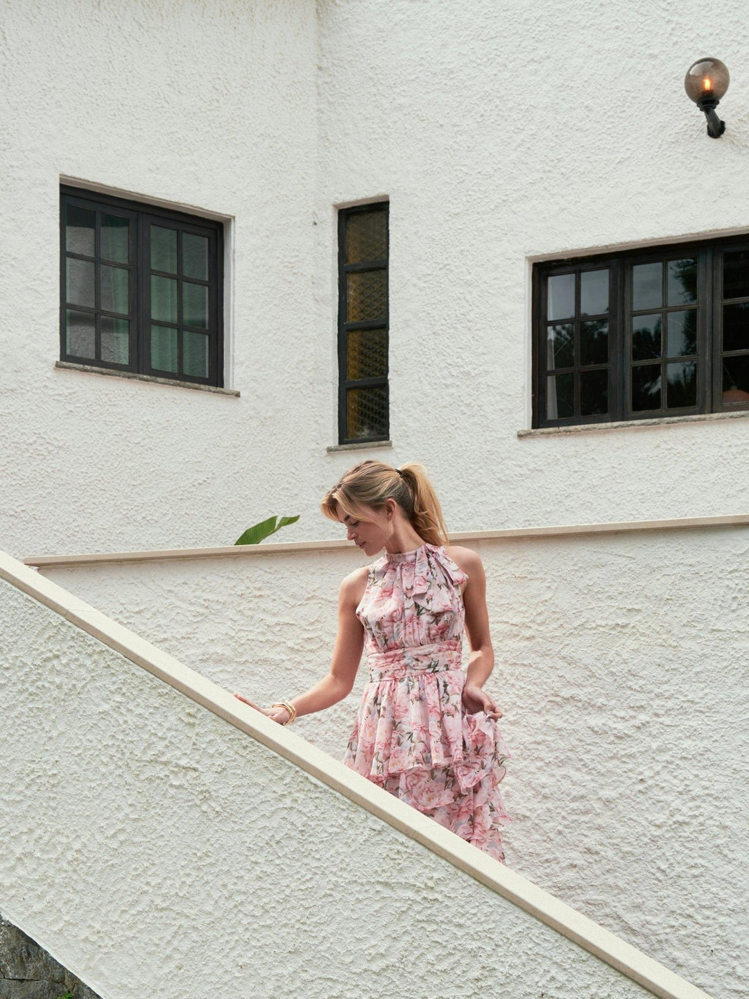 Marli Flower Chiffon Dress Rose | Kjoler | Smuk - Dameklær på nett