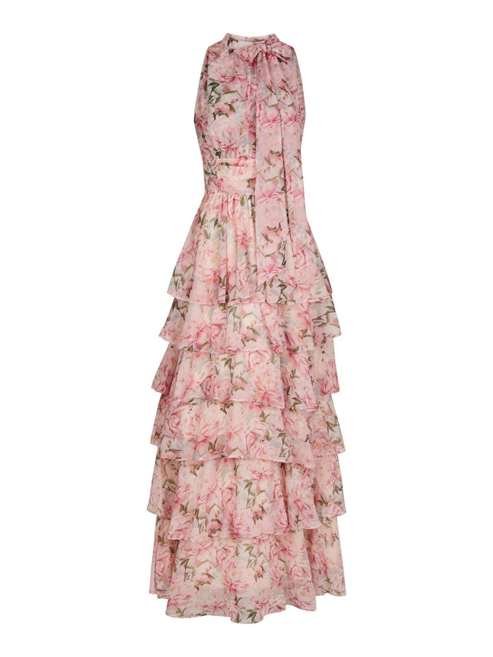 Marli Flower Chiffon Dress Rose | Kjoler | Smuk - Dameklær på nett