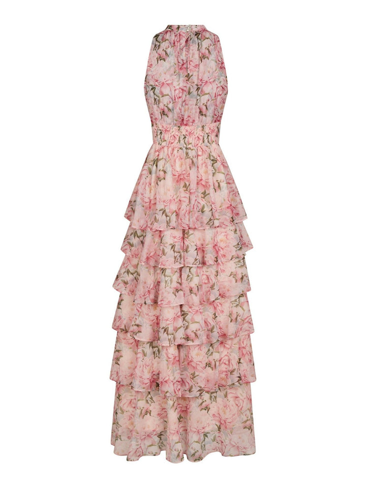 Marli Flower Chiffon Dress Rose | Kjoler | Smuk - Dameklær på nett