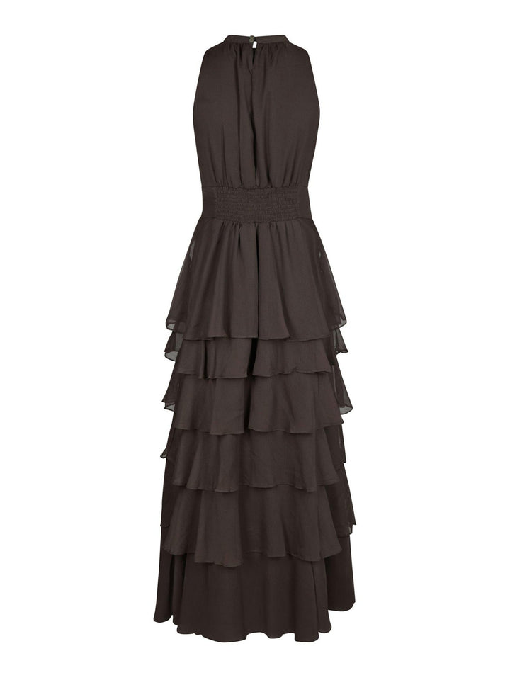Marli Solid Chiffon Dress Dusty Brown | Kjoler | Smuk