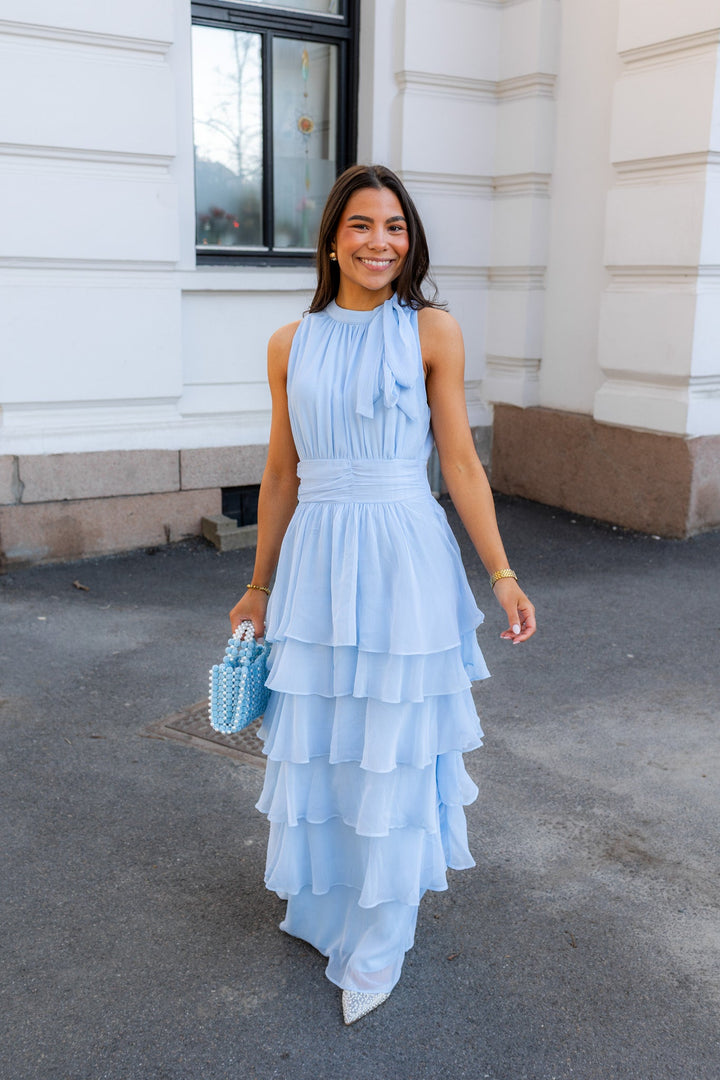 Marli Solid Chiffon Dress Light Blue | Kjoler | Smuk
