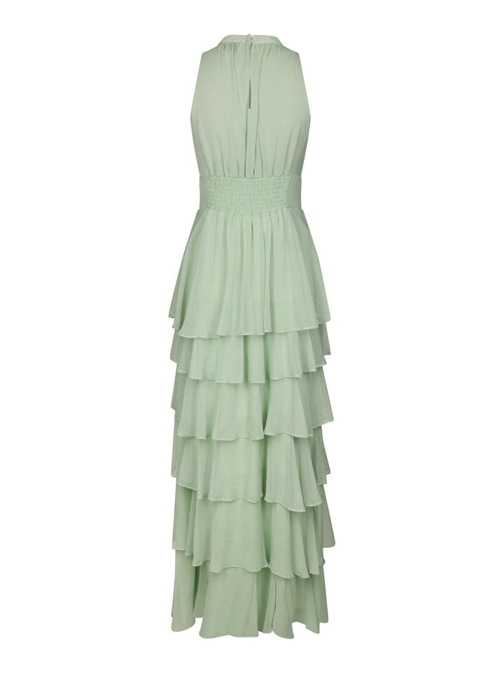 Marli Solid Chiffon Dress Light Green | Kjoler | Smuk