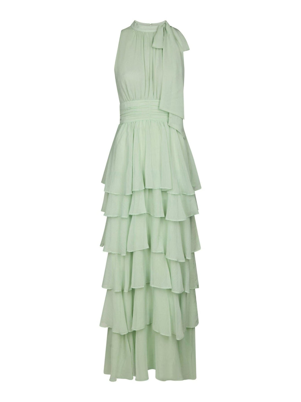 Marli Solid Chiffon Dress Light Green | Kjoler | Smuk