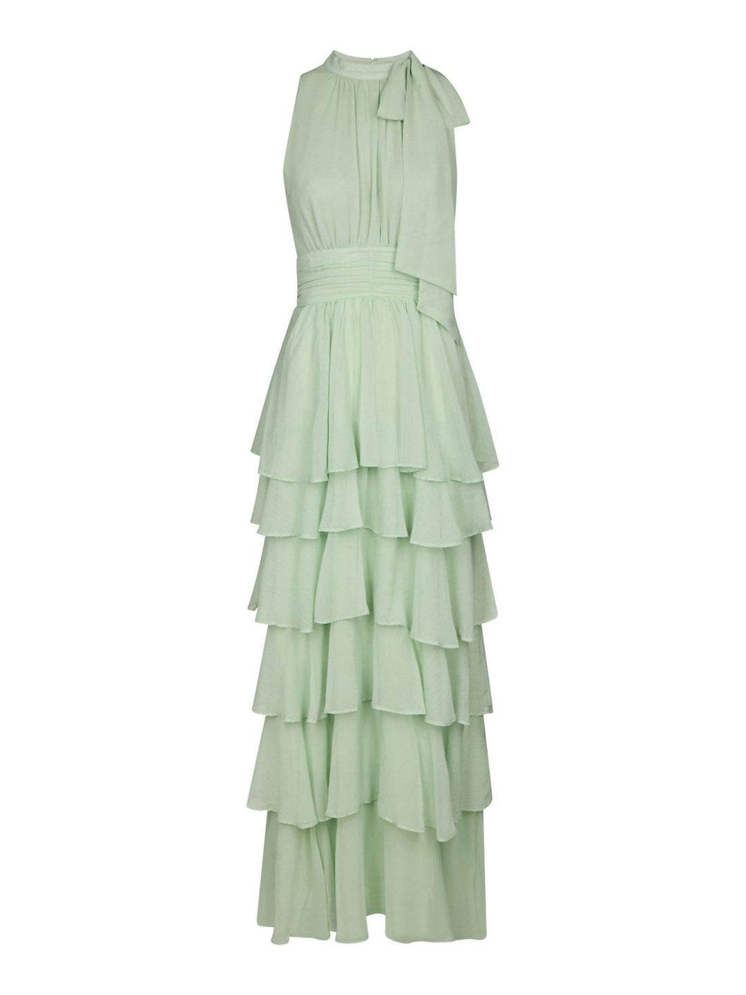 Marli Solid Chiffon Dress Light Green | Kjoler | Smuk