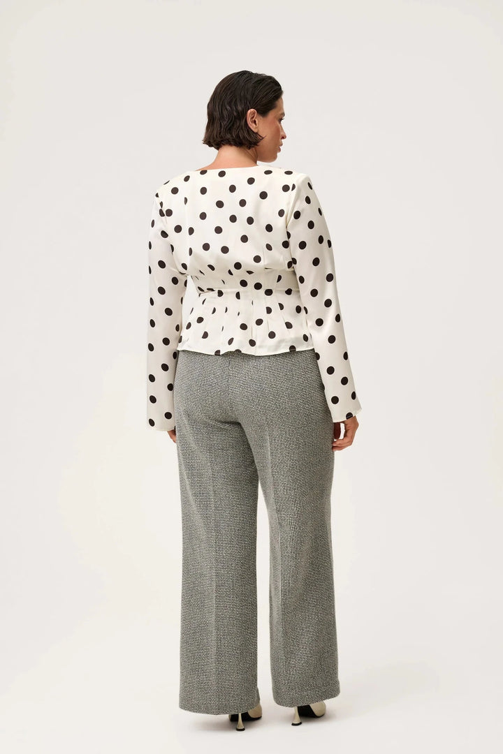 Marmo Blouse Créme Dot | Skjorter og bluser | Smuk