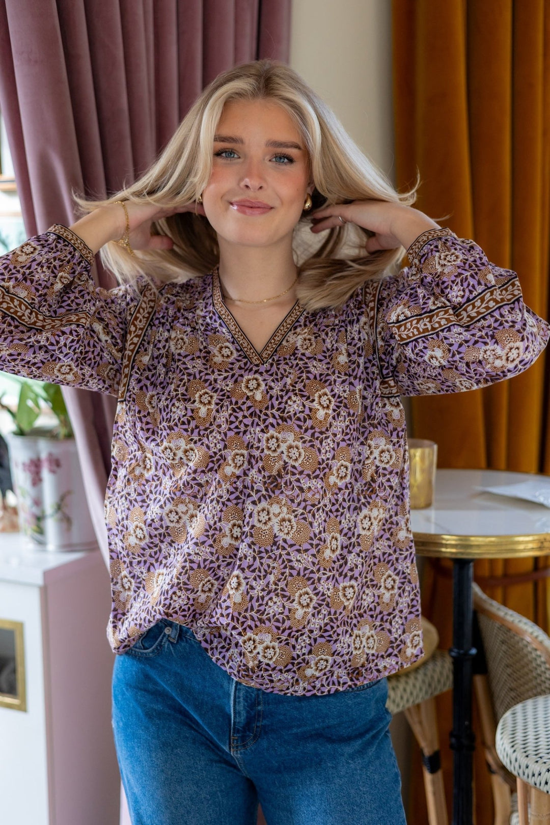 Marrakech Casablanca Blouse Lavender | Skjorter og bluser | Smuk - Dameklær på nett