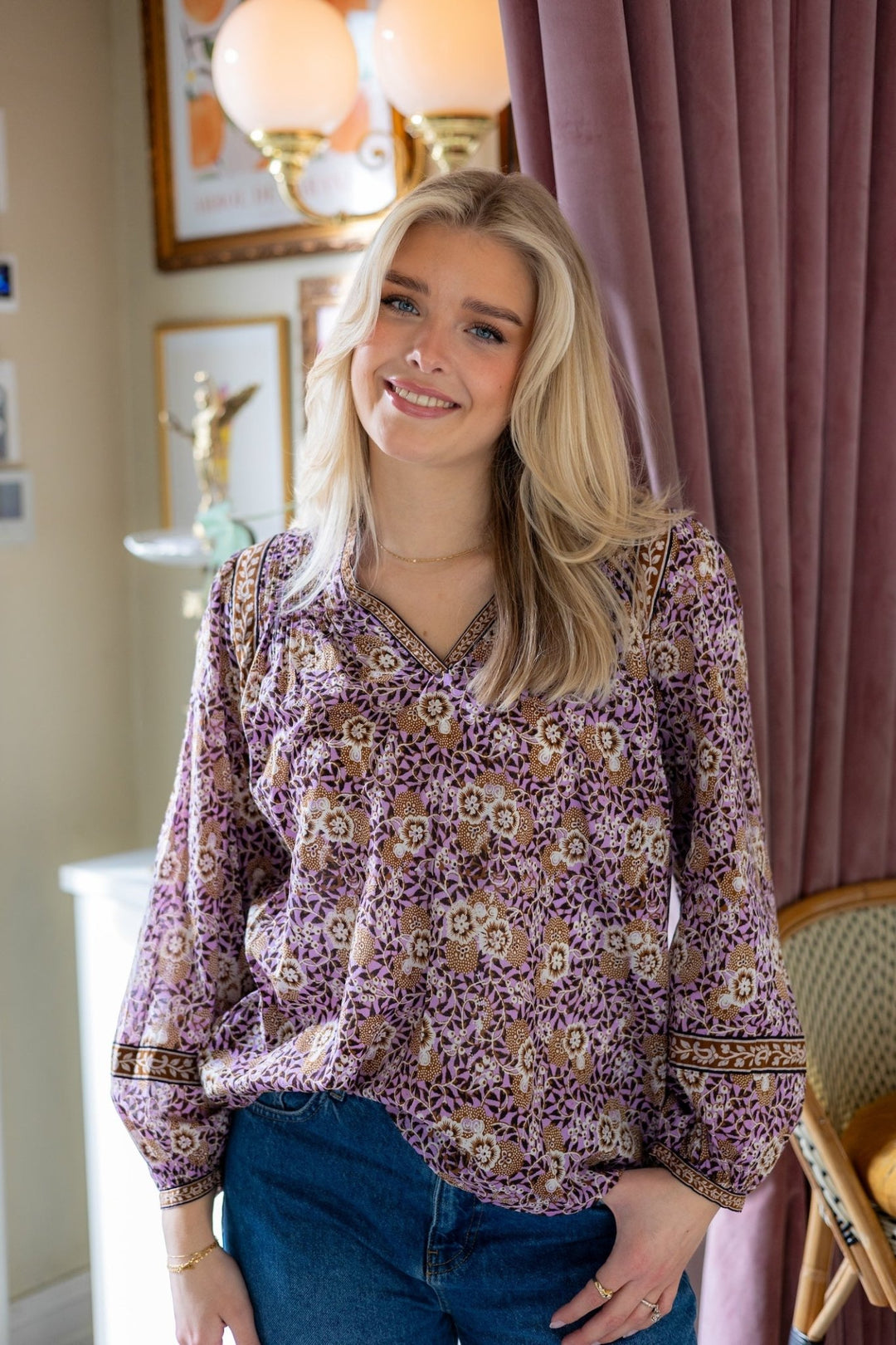 Marrakech Casablanca Blouse Lavender | Skjorter og bluser | Smuk - Dameklær på nett