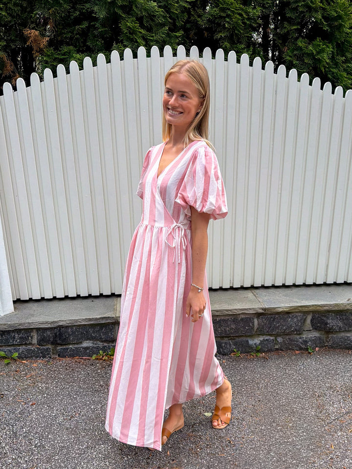Maruma Ss Long Wrap Dress Ballerina Blush | Kjoler | Smuk