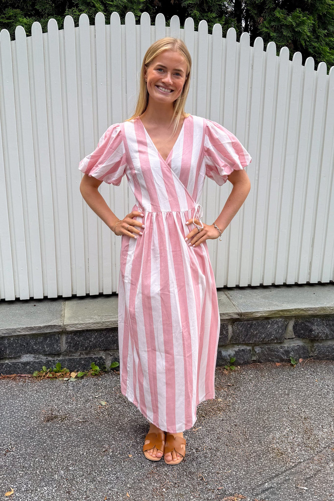 Maruma Ss Long Wrap Dress Ballerina Blush | Kjoler | Smuk