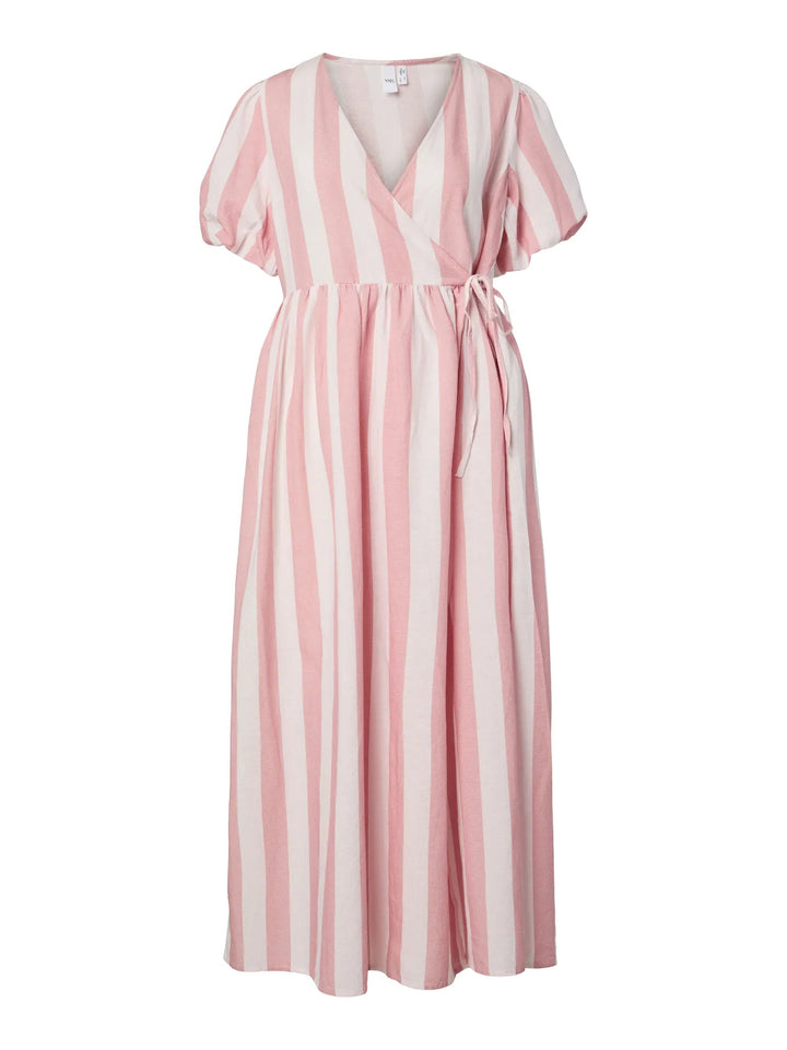 Maruma Ss Long Wrap Dress Ballerina Blush | Kjoler | Smuk