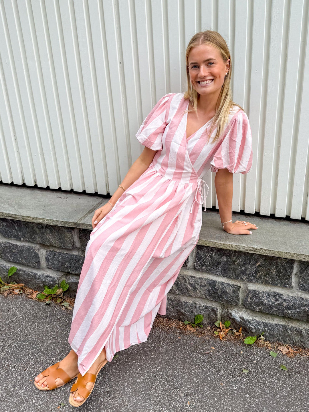 Maruma Ss Long Wrap Dress Ballerina Blush | Kjoler | Smuk