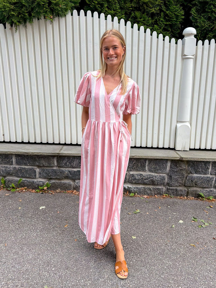 Maruma Ss Long Wrap Dress Ballerina Blush | Kjoler | Smuk