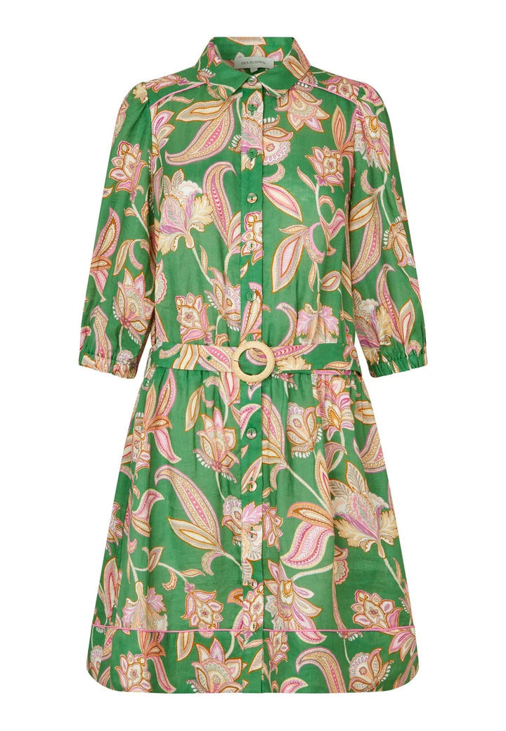 Marydea Ns Dress Paisley Full Green | Kjoler | Smuk