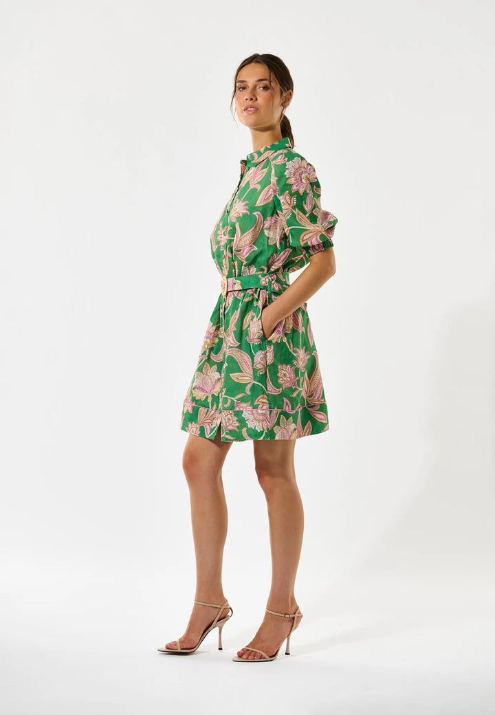 Marydea Ns Dress Paisley Full Green | Kjoler | Smuk