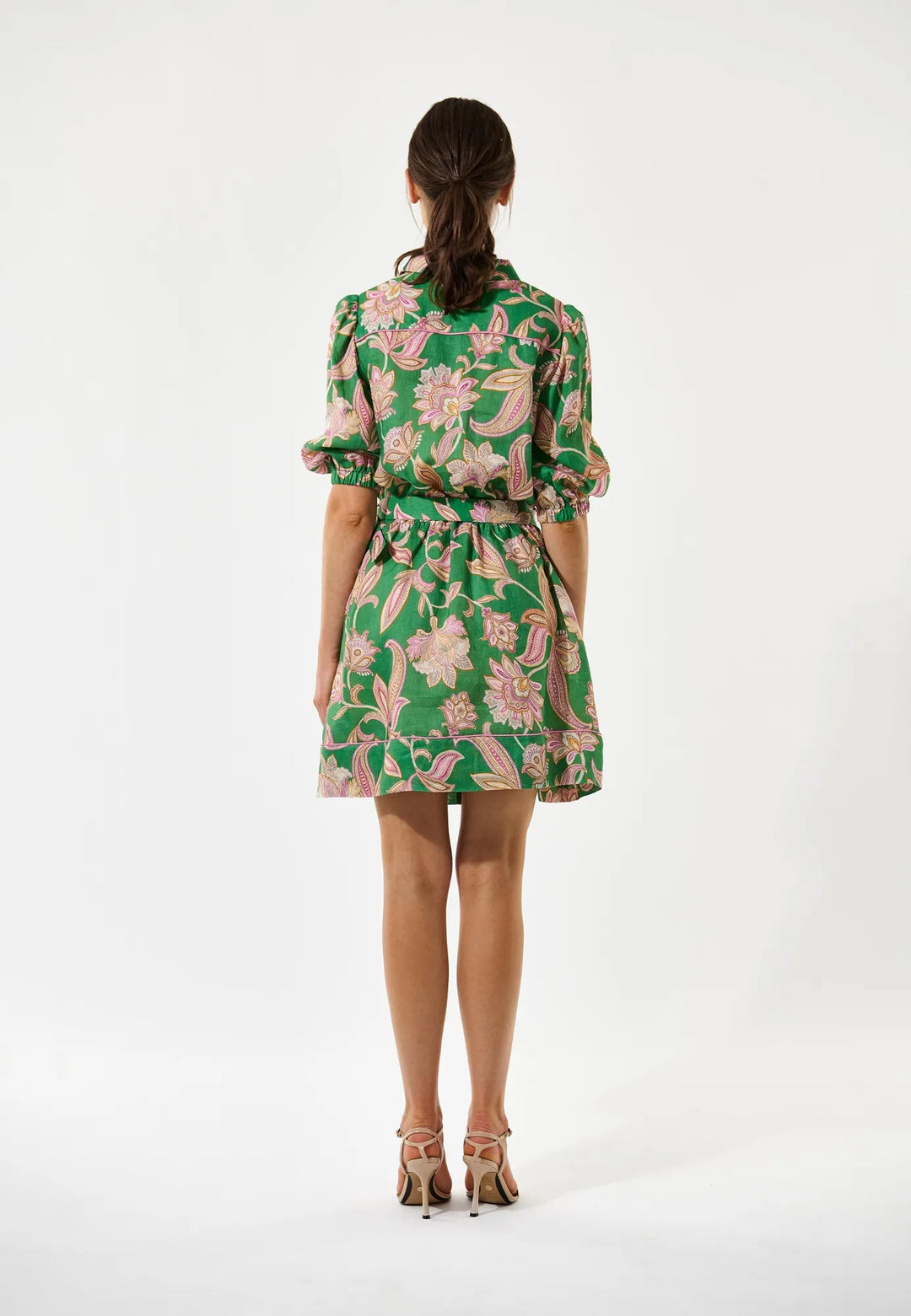 Marydea Ns Dress Paisley Full Green | Kjoler | Smuk