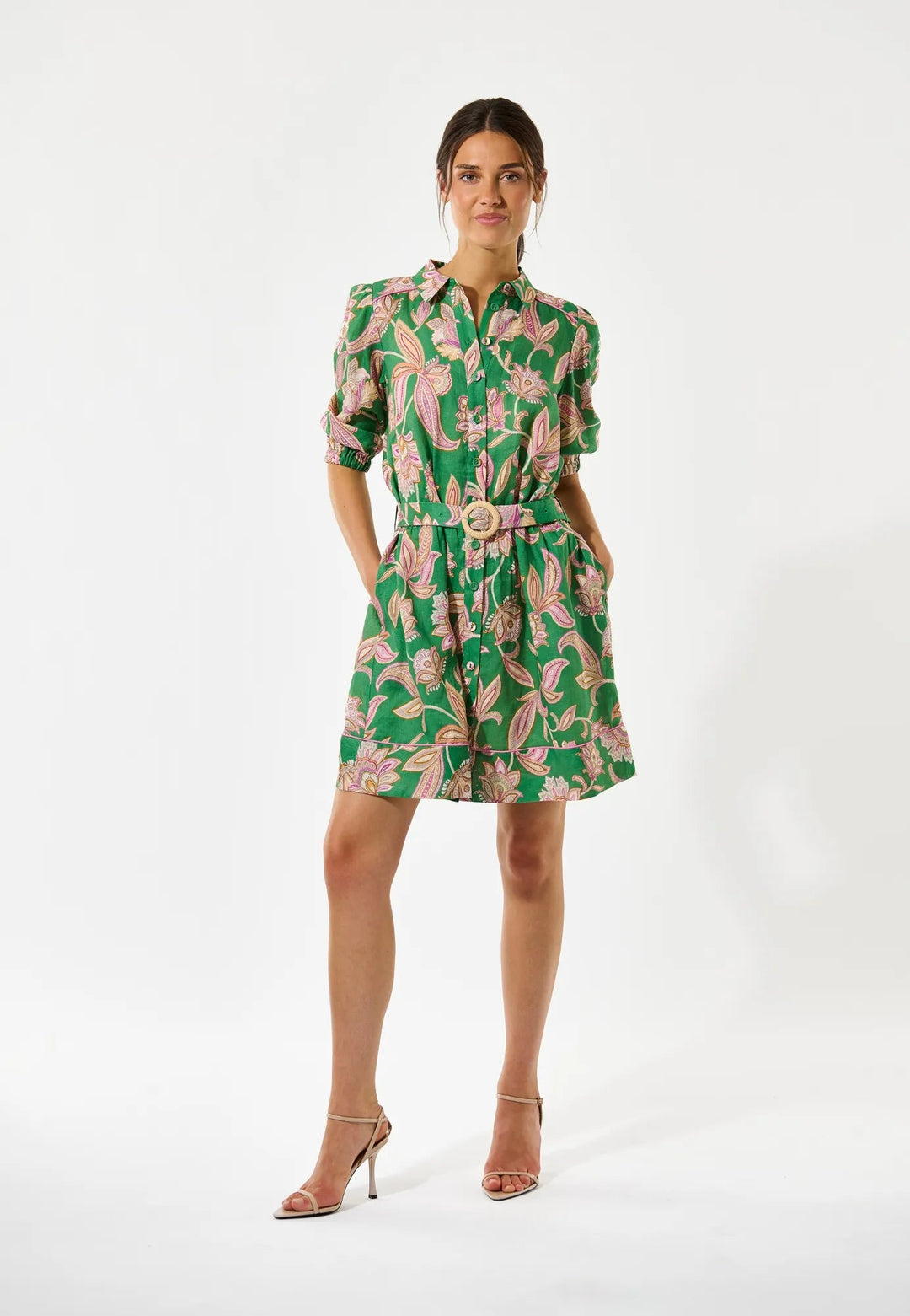 Marydea Ns Dress Paisley Full Green | Kjoler | Smuk