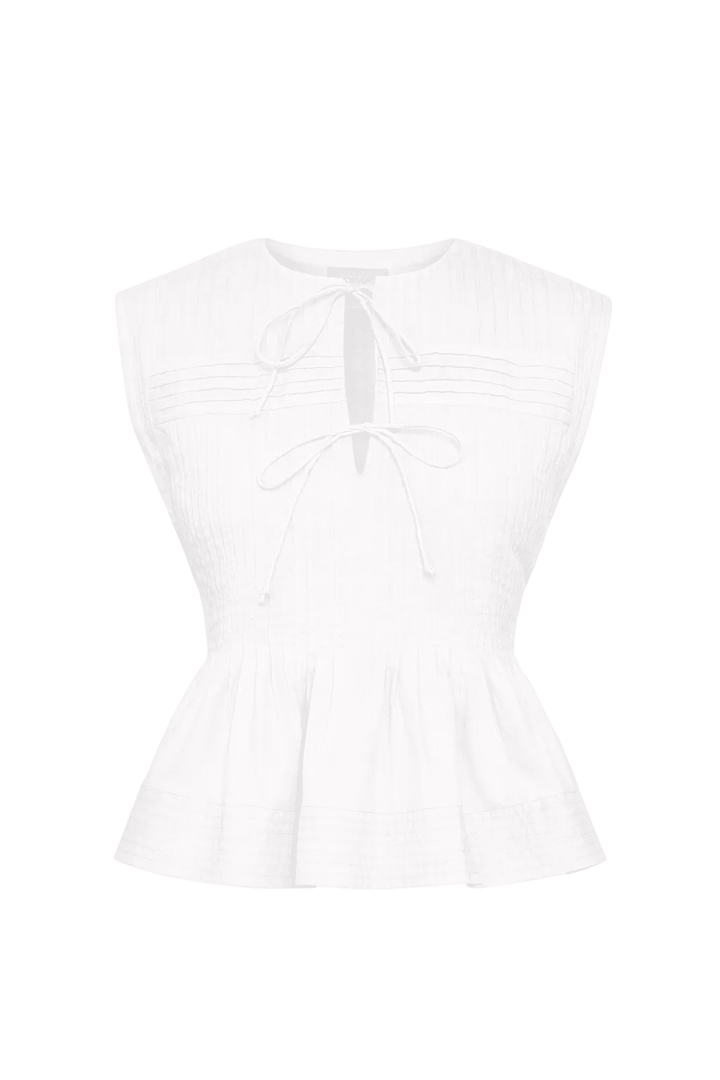 Mavie Top White | Topper | Smuk