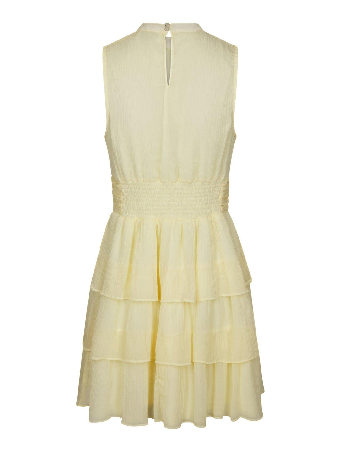 May Solid Chiffon Dress Light Yellow | Kjoler | Smuk