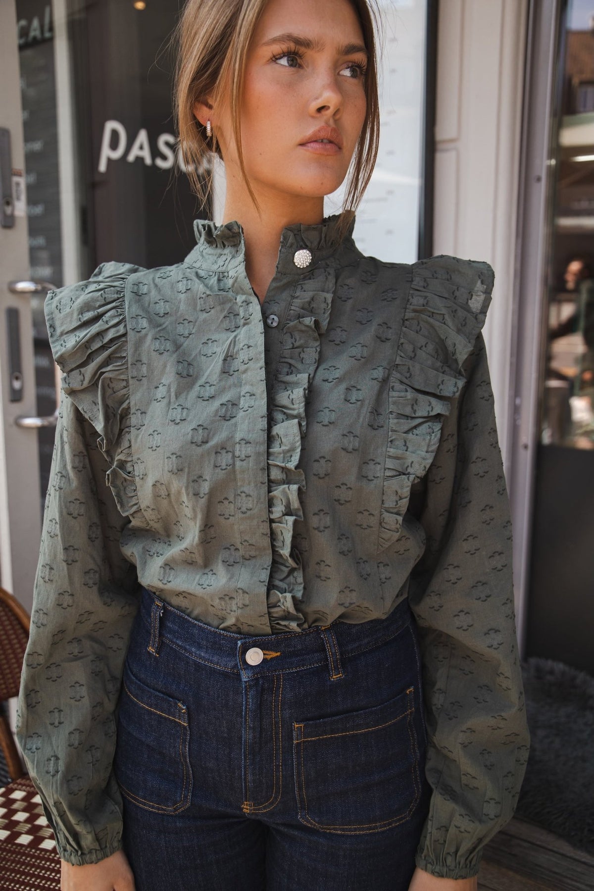 MISSMAYA - Maya Blouse Forest - Smuk