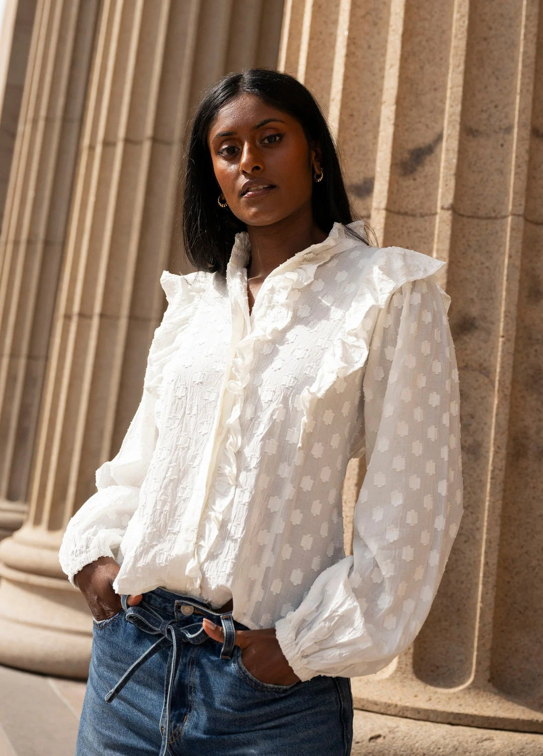 Maya Blouse Powder | Skjorter og bluser | Smuk - Dameklær på nett