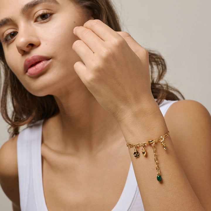 Medium Charm Bracelets Gold | Accessories | Smuk - Dameklær på nett