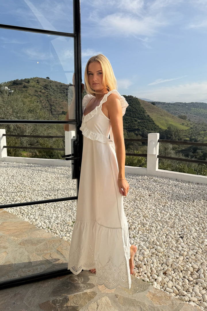 Melba Dress White Embroidery | Kjoler | Smuk