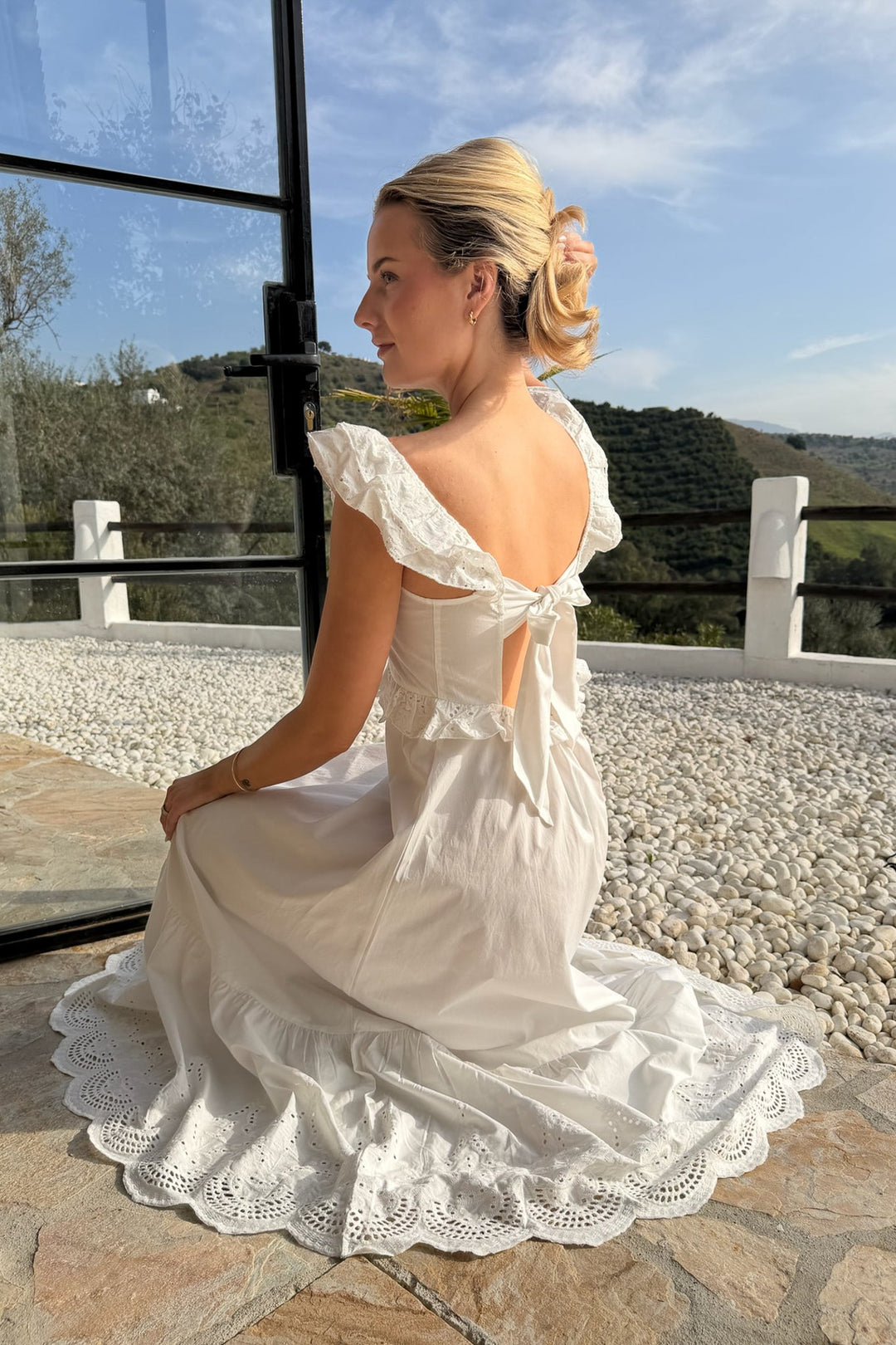 Melba Dress White Embroidery | Kjoler | Smuk