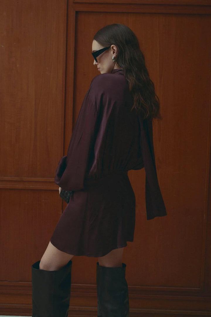 Melda Dress Maroon | Kjoler | Smuk