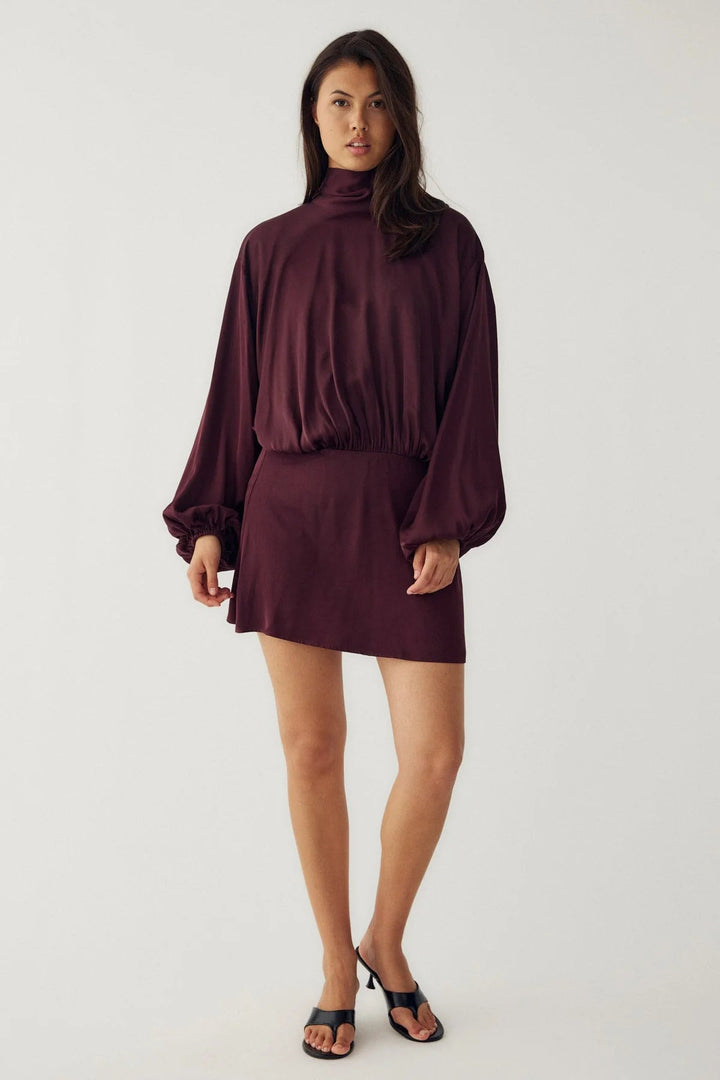Melda Dress Maroon | Kjoler | Smuk