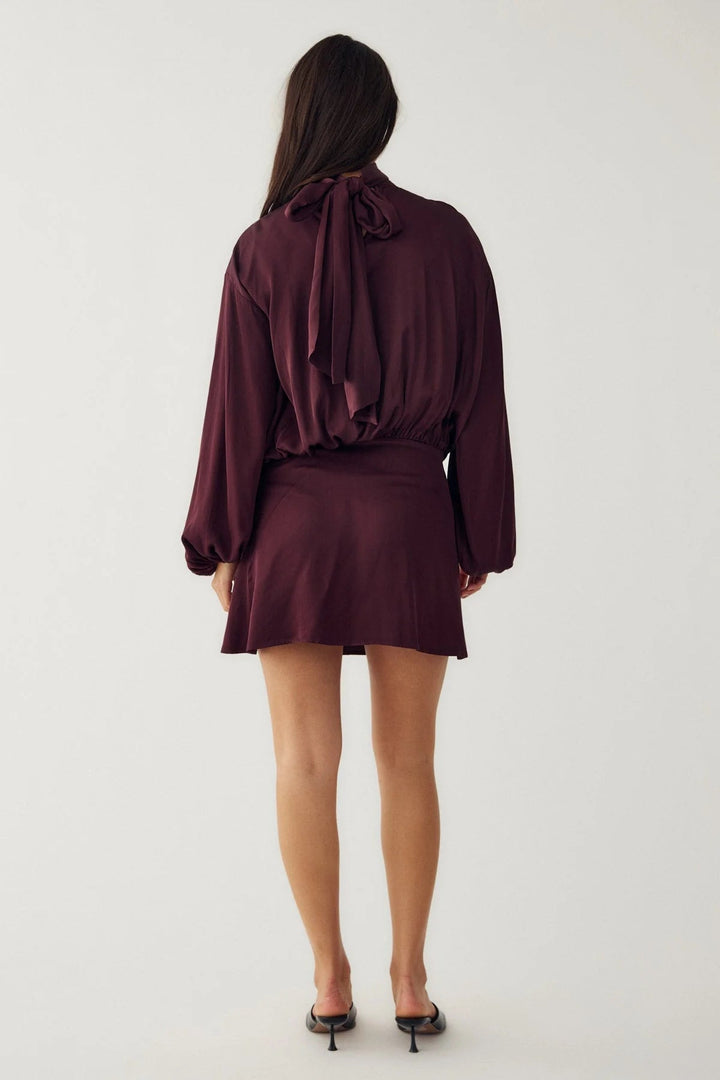 Melda Dress Maroon | Kjoler | Smuk