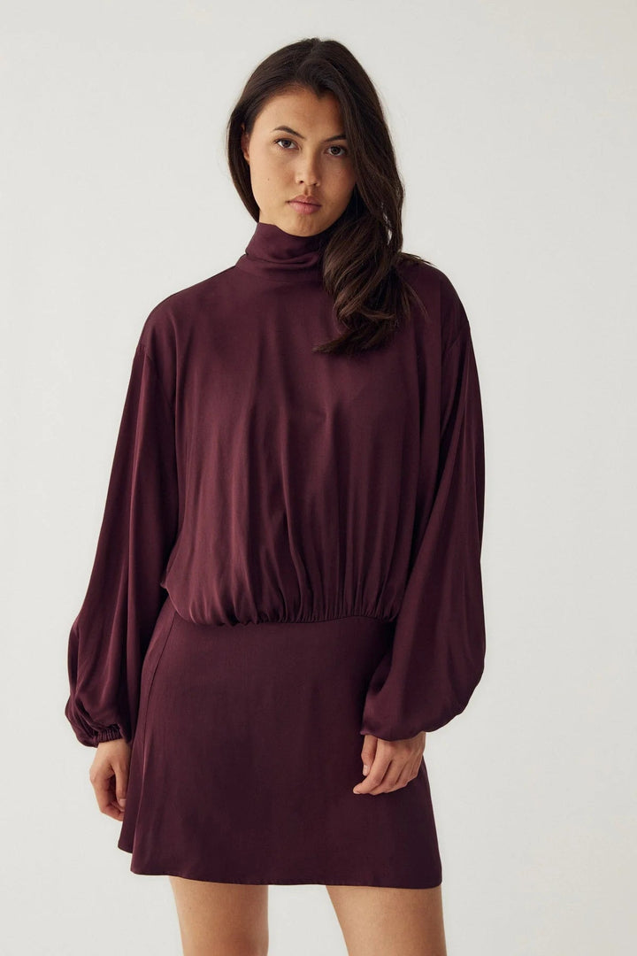 Melda Dress Maroon | Kjoler | Smuk