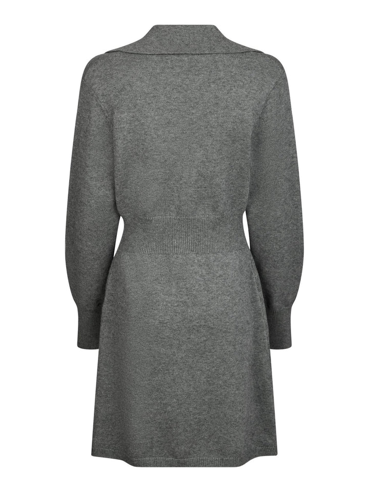 Melia Knit Dress Dark Grey Melange | Kjoler | Smuk - Dameklær på nett