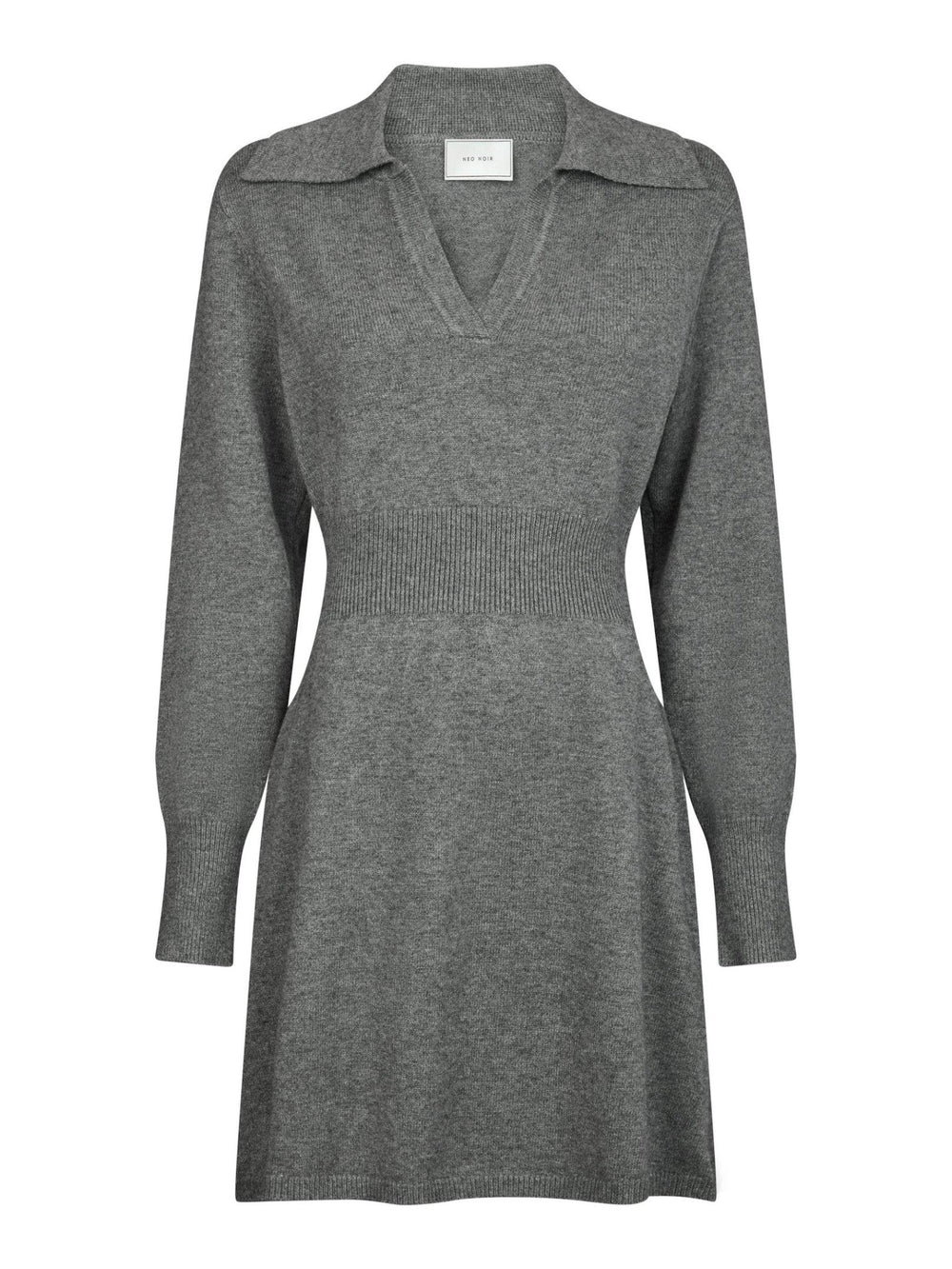 Melia Knit Dress Dark Grey Melange | Kjoler | Smuk - Dameklær på nett