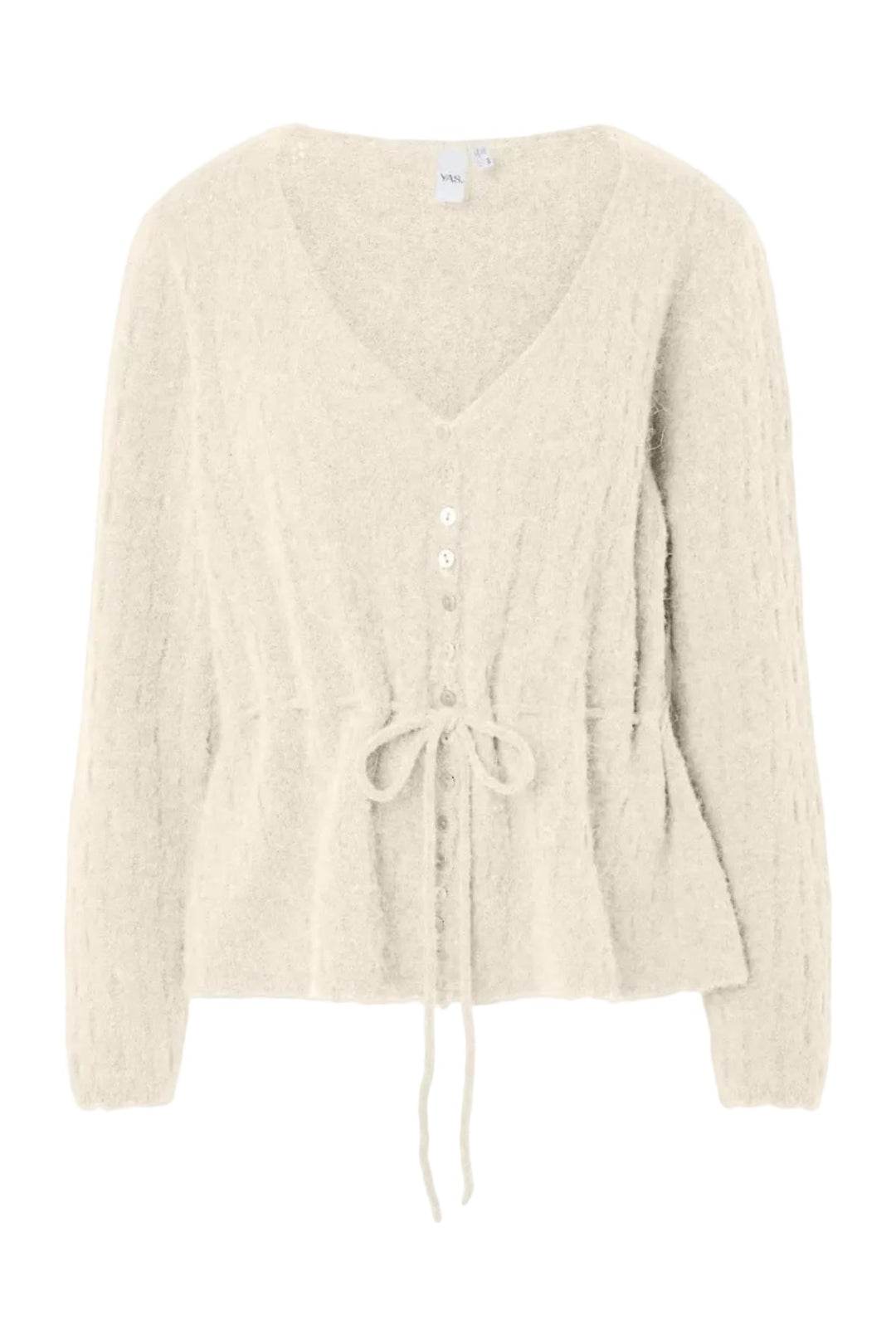 Mellis Ls Alpaca Blend Knit Cardigan Pristine Melange | Genser | Smuk