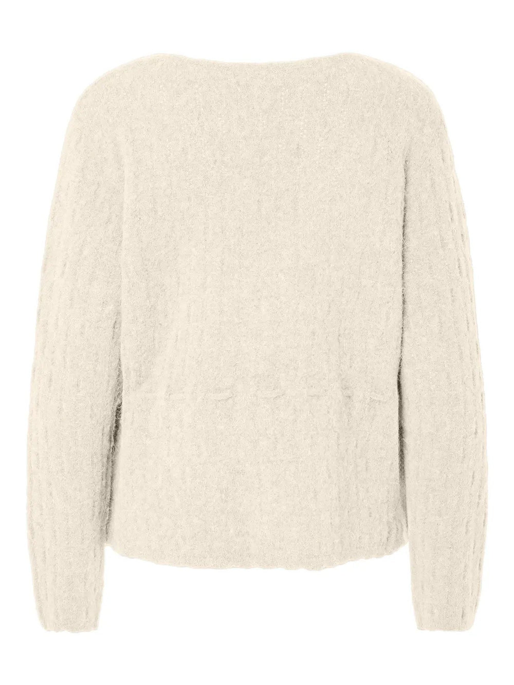 Mellis Ls Alpaca Blend Knit Cardigan Pristine Melange | Genser | Smuk