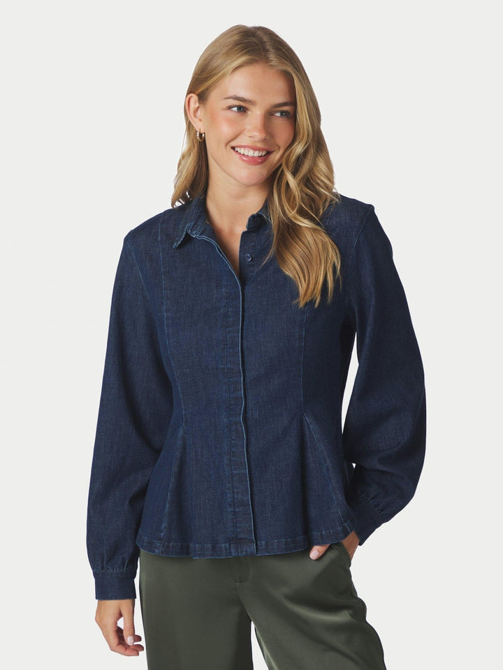 Melody Denim Shirt Dark Blue | Skjorter og bluser | Smuk