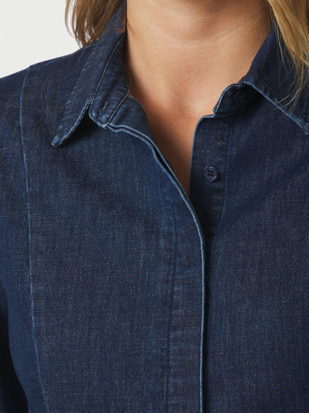 Melody Denim Shirt Dark Blue | Skjorter og bluser | Smuk