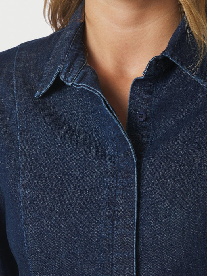 Melody Denim Shirt Dark Blue | Skjorter og bluser | Smuk