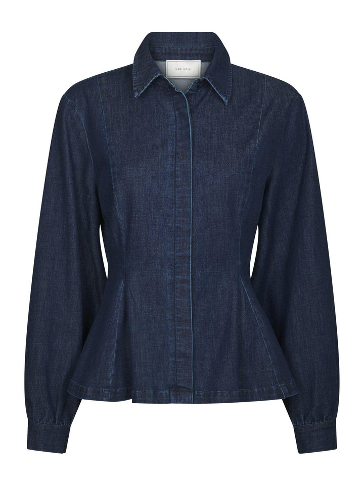 Melody Denim Shirt Dark Blue | Skjorter og bluser | Smuk